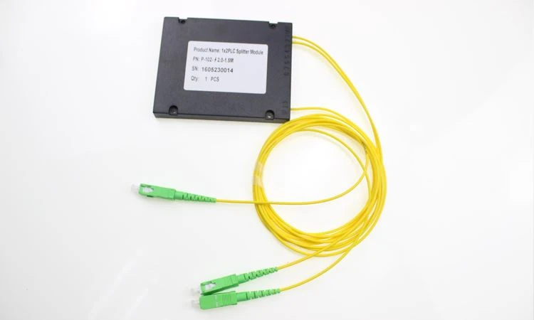 Divisor de fibra óptica PLC 1X2