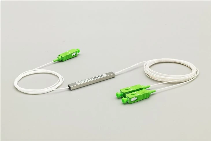 Divisor de fibra PLC 1×2, mini módulo, SC/APC