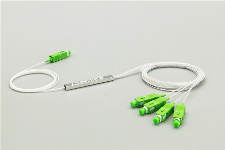 Divisor de fibra Plc SC APC 1×4, mini módulo