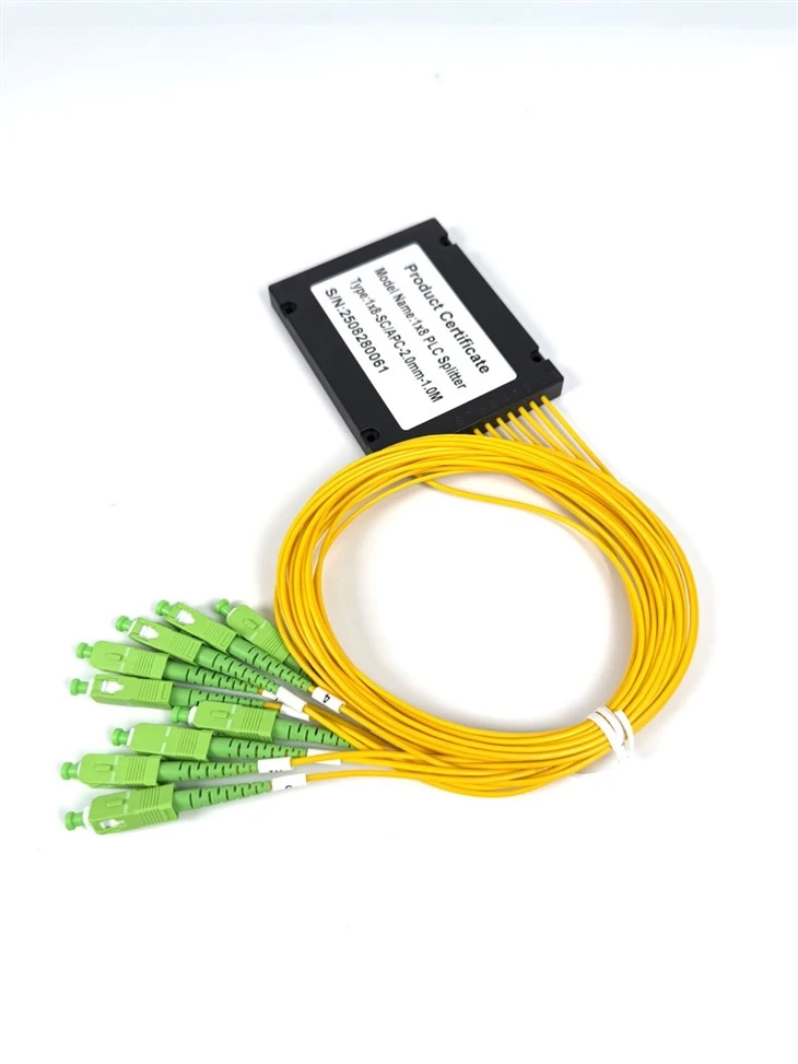 SC APC del divisor de la fibra óptica 1x8
